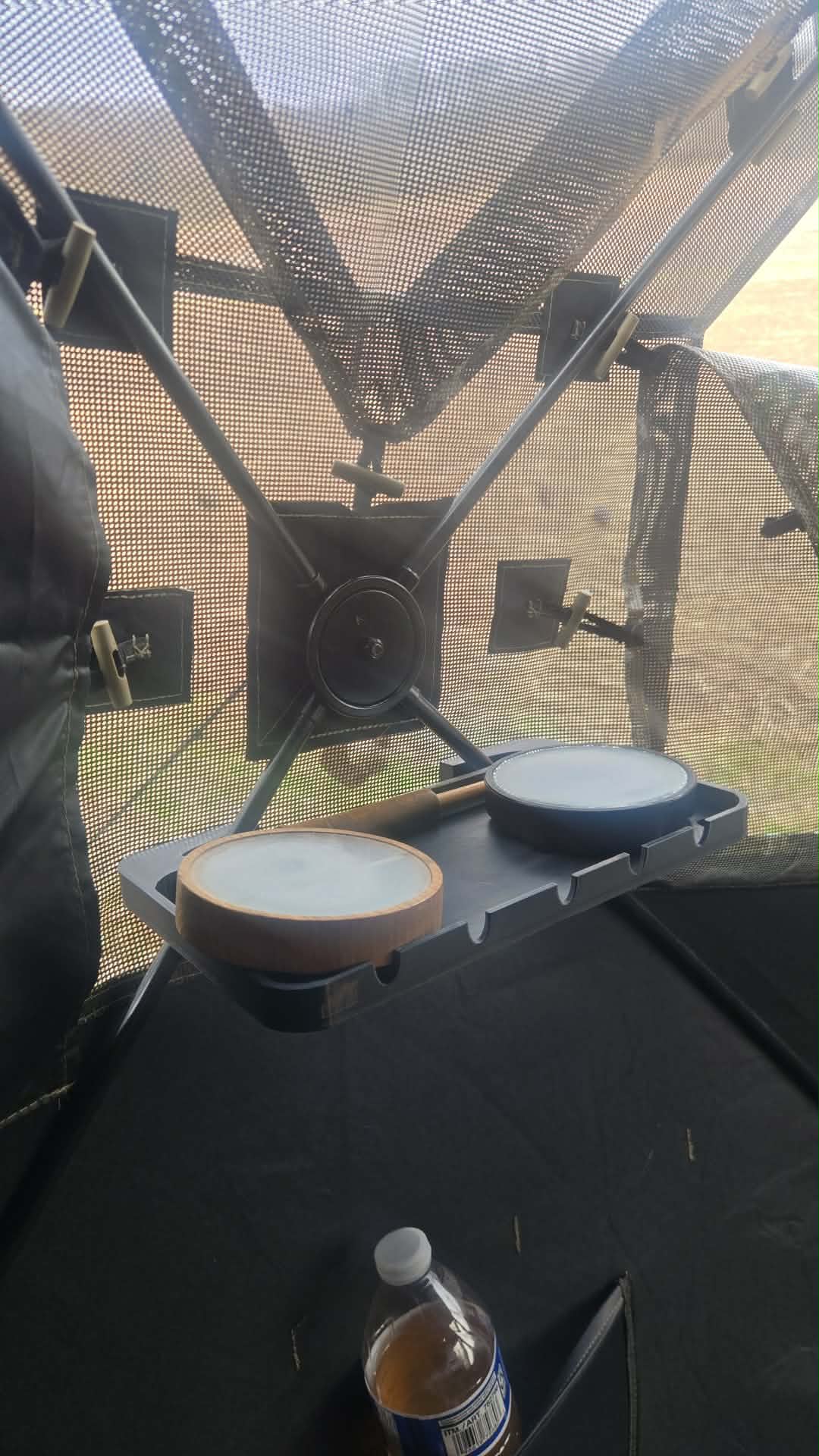 Hub-Style Hunting Blind Accessories Tray